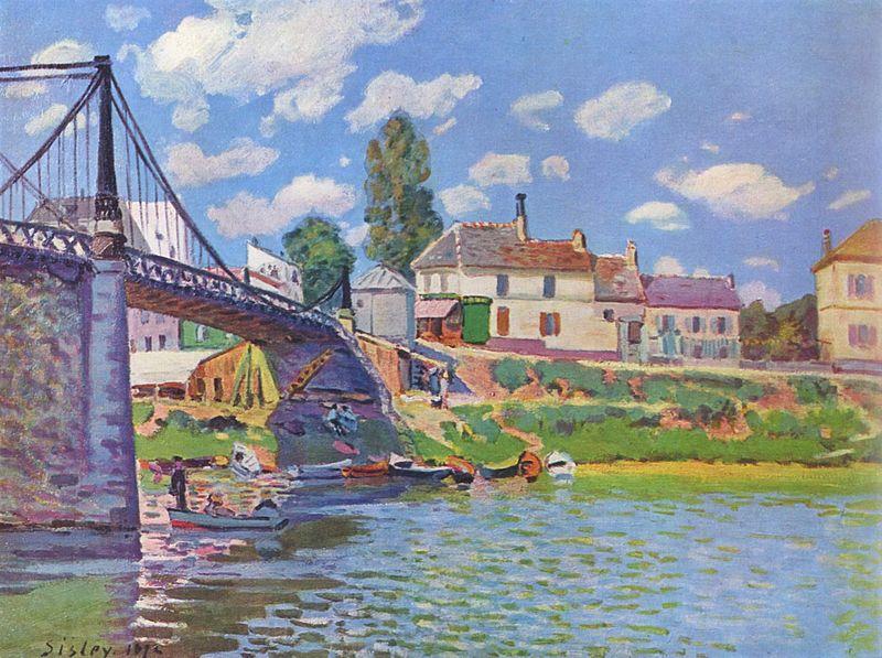 Alfred Sisley Bridge at Norge oil painting art